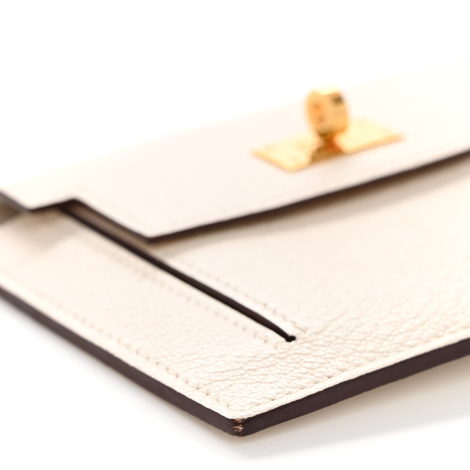 Hermes Chevre Mysore Kelly Pocket Compact Wallet Nata 8 of 9