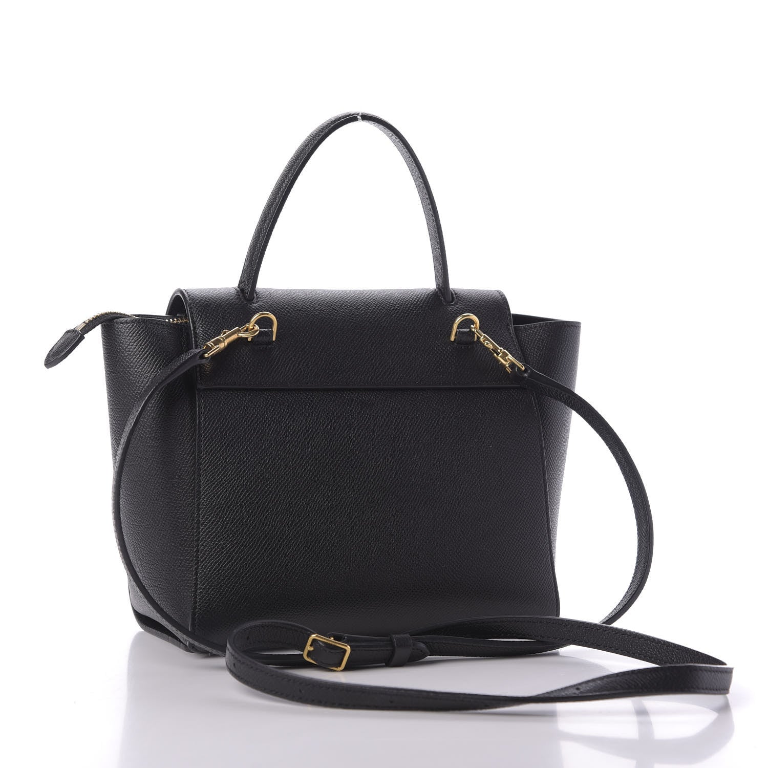 Celine Grained Calfskin Nano Belt Bag Black 3 of 11
