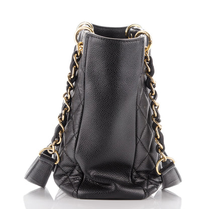 Chanel Caviar Quilted Petit Shopping Tote PST Black 7 of 7