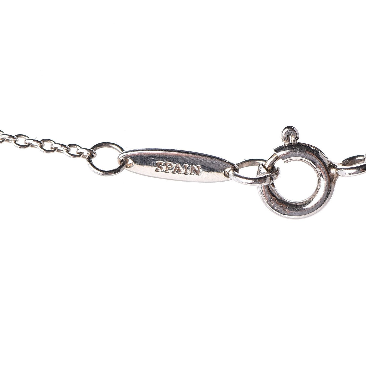 Sterling Silver Diamond .21ctw Elsa Peretti Diamonds by the Yard Seven Station Necklace
