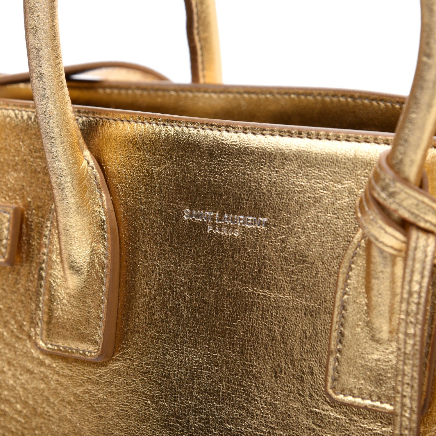 Saint Laurent Metallic Calfskin Baby Sac De Jour Ciad 12 of 18