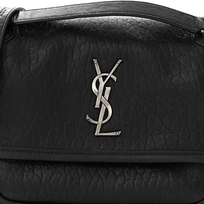 Saint Laurent Grained Lambskin Monogram Baby Niki Chain Satchel Black 8 of 10
