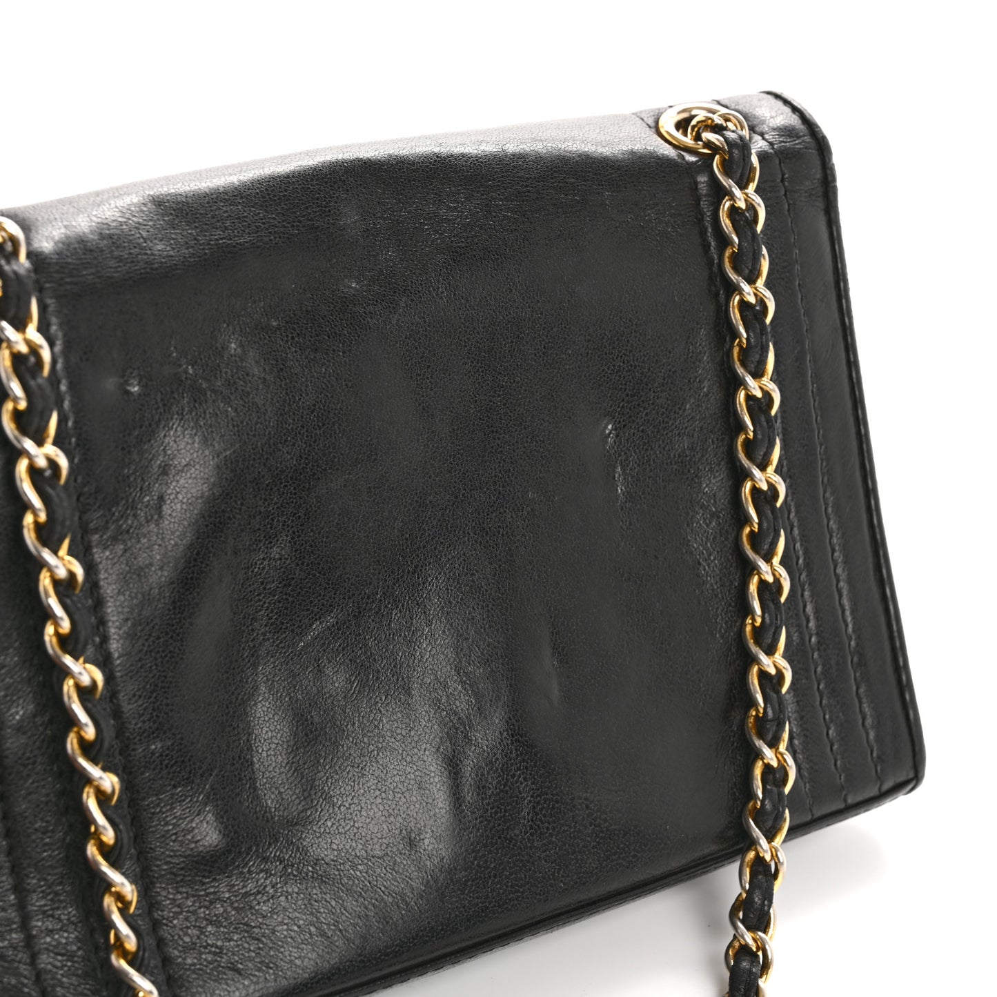 Lambskin CC Single Flap Black