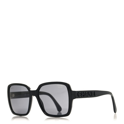 Chanel Acetate Square Sunglasses 5408 Black 1 of 7