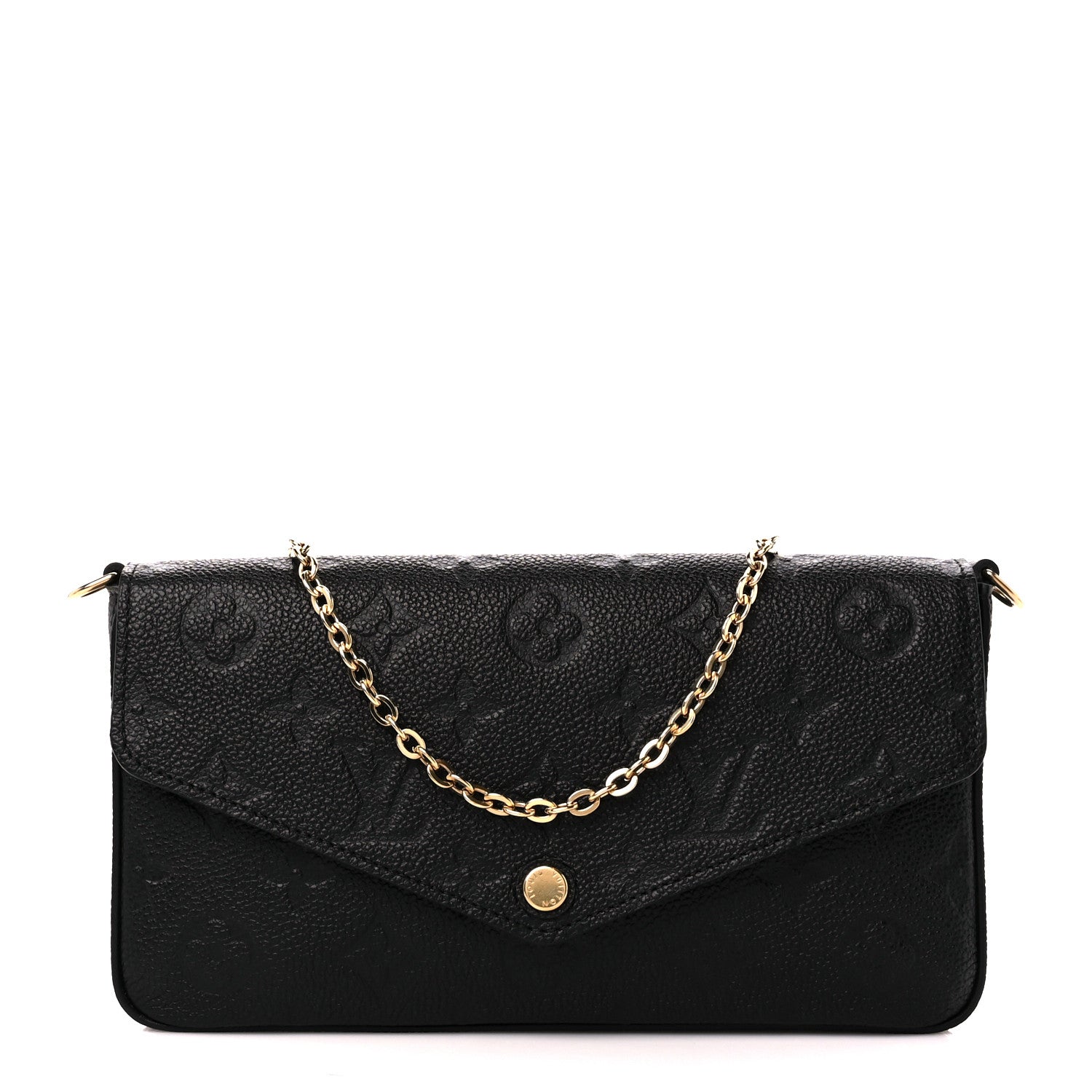Louis Vuitton Empreinte Pochette Felicie Chain Wallet Black 13 of 15