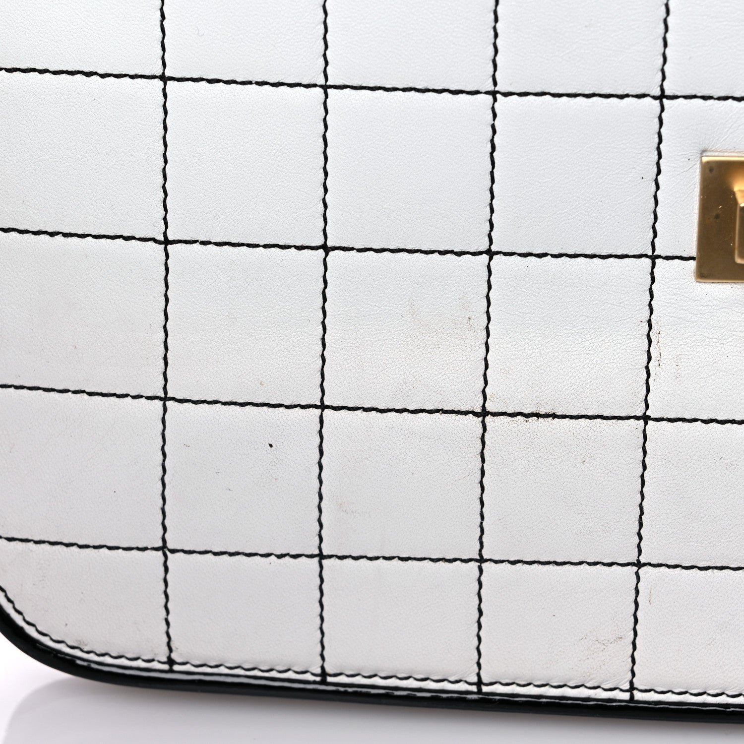 Chanel Lambskin Reissue Chocolate Bar Flap White Black 16 of 30