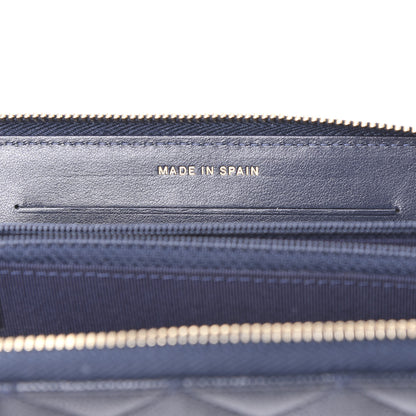 Chanel Caviar Quilted Small Zip Around Wallet Navy 8 of 11