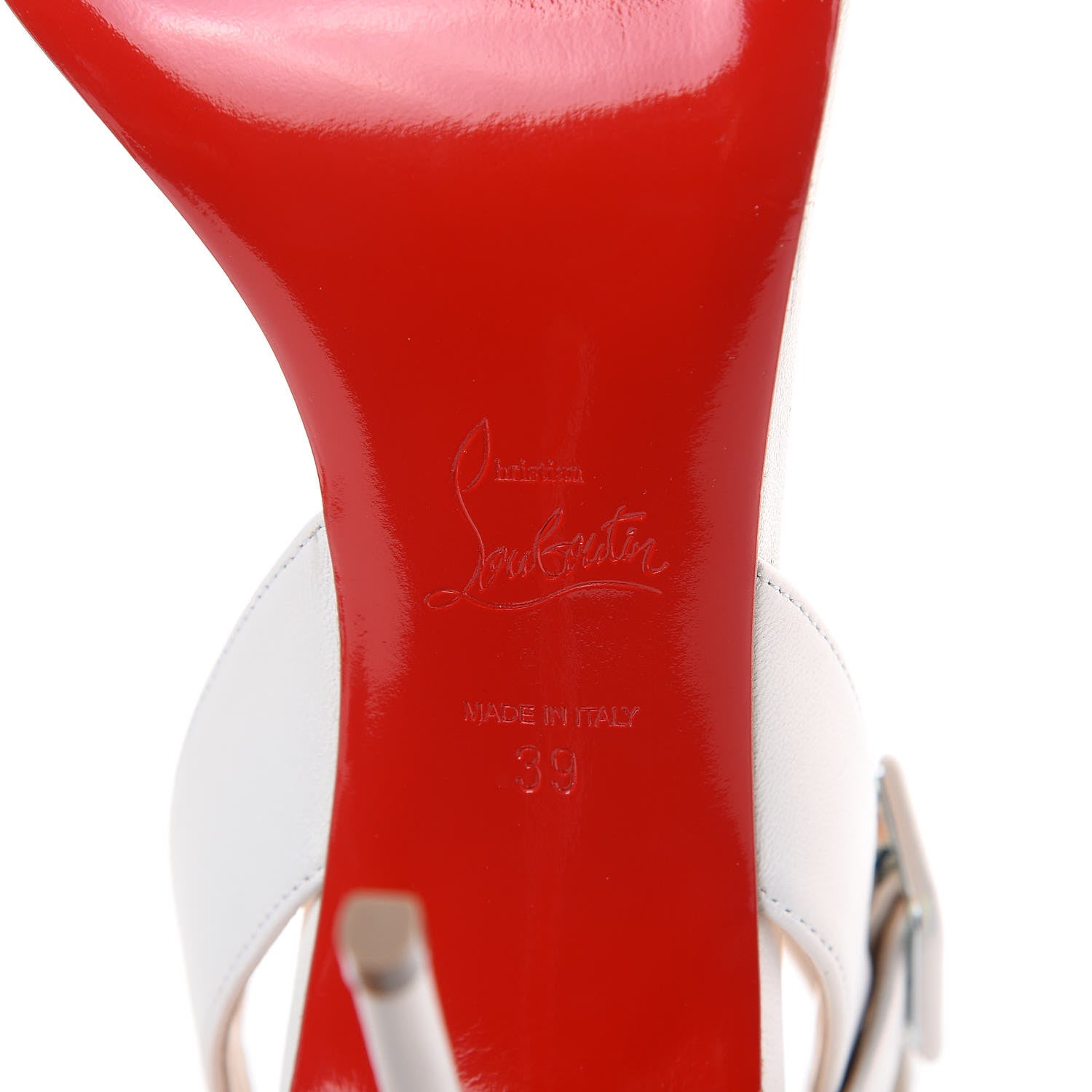 Christian Louboutin Nappa Multipot 100 Sandals 39 Snow White 7 of 8