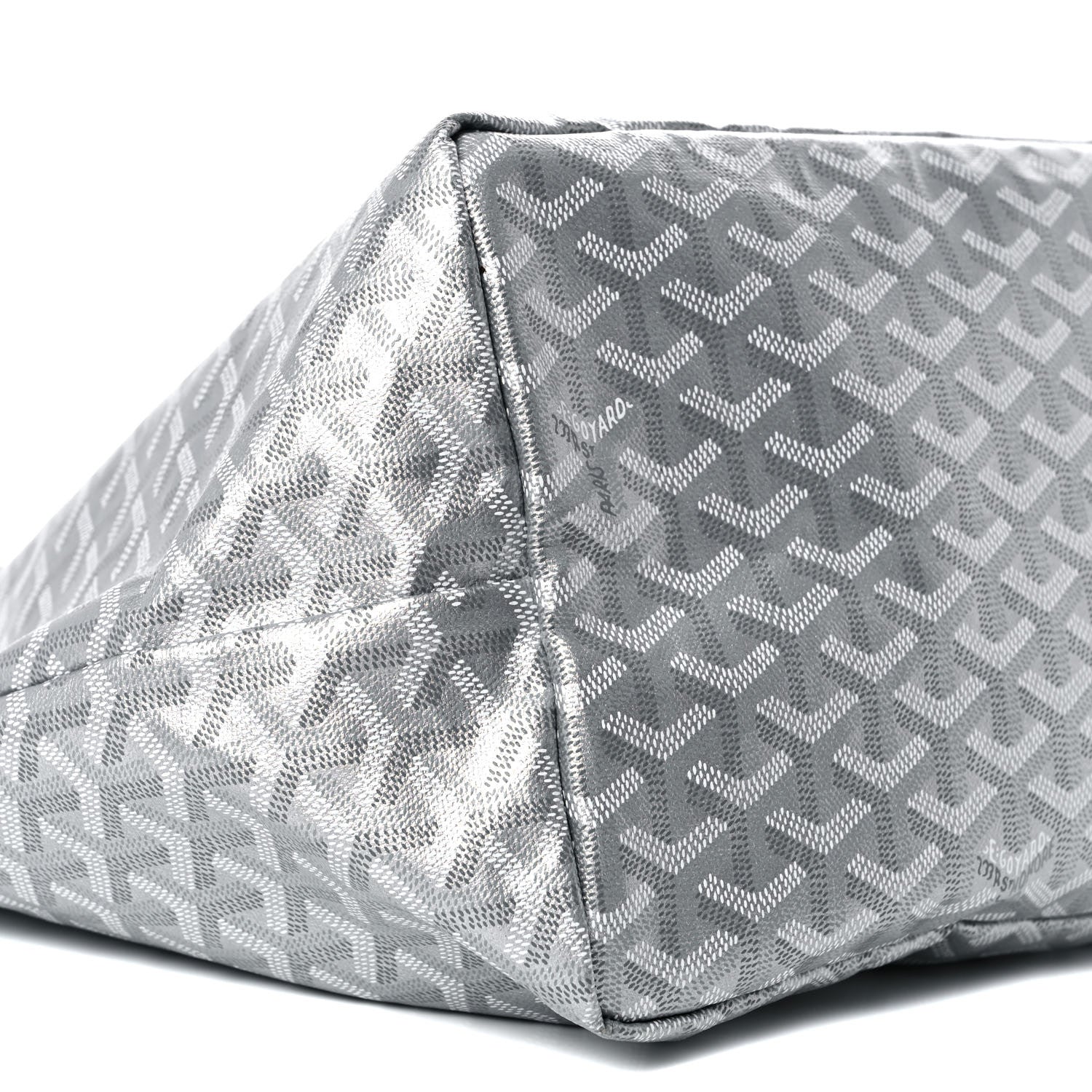 Goyard Goyardine Precious Metals Saint Louis GM Silver 7 of 8
