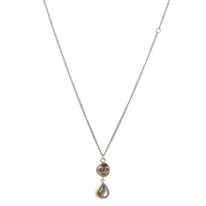Chanel Gripoix CC Pendant Necklace Gold 1 of 6