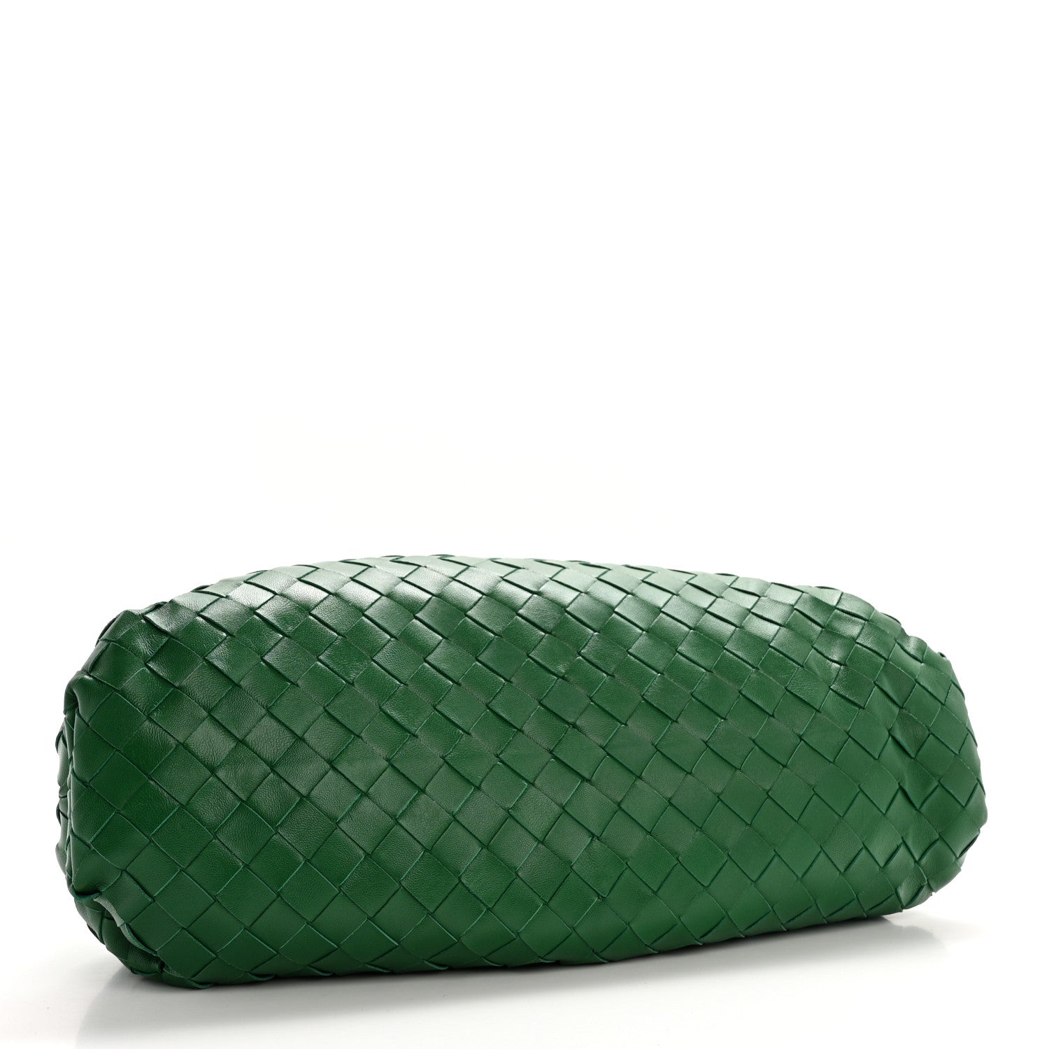 Bottega Veneta Nappa Maxi Intreccio The Pouch Oversized Clutch Racing Green 4 of 8