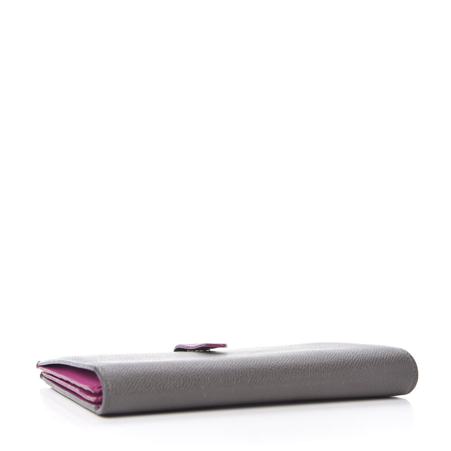 Celine Grained Calfskin Large Multifunction Strap Wallet Grey 4 of 11