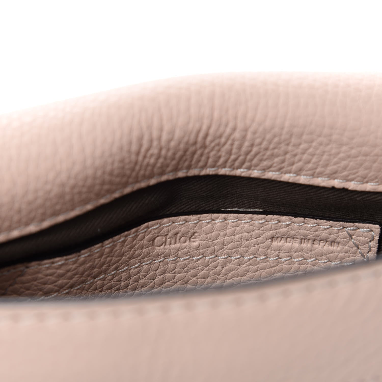 Chloe Calfskin Mini Marcie Round Crossbody Bag Blush Nude 8 of 9