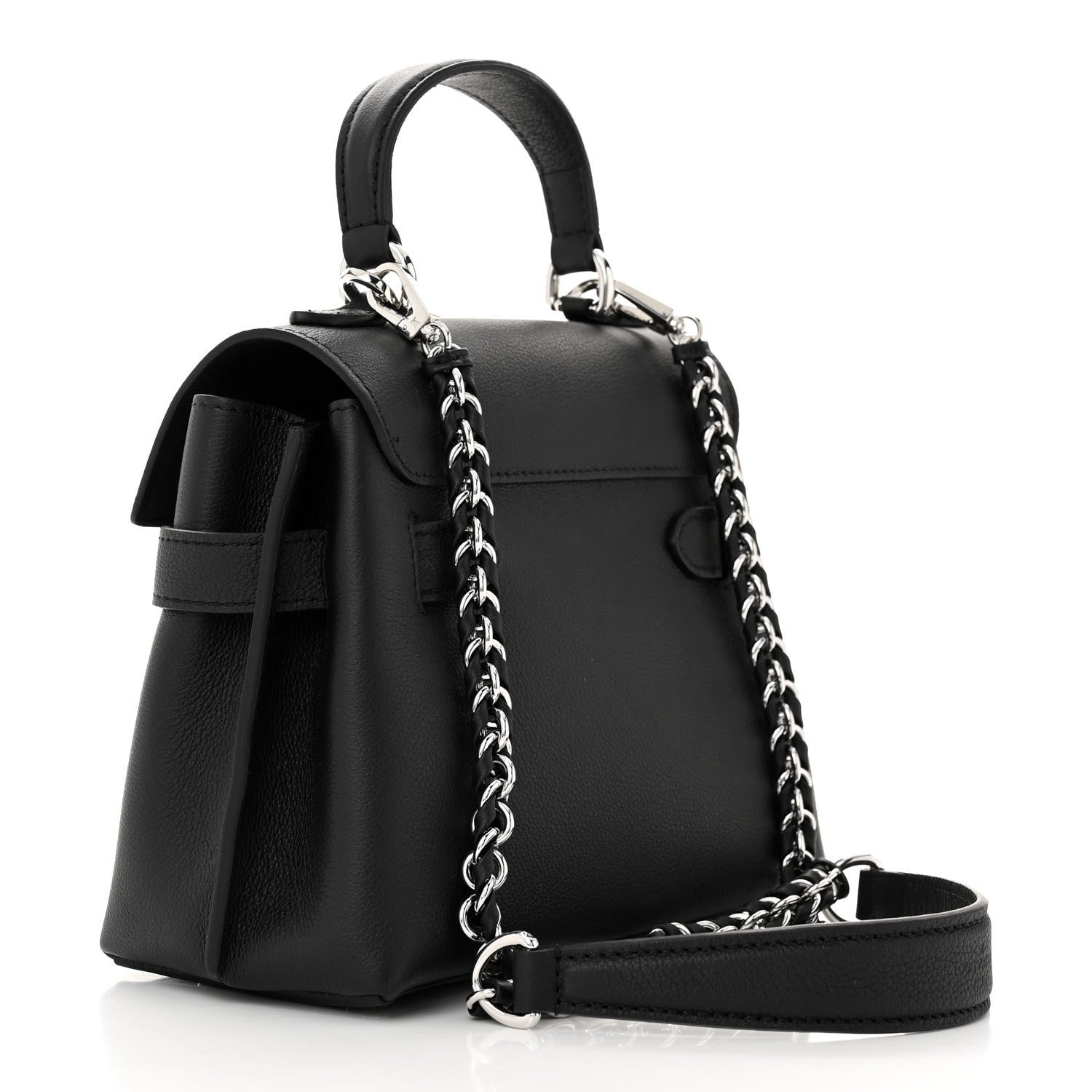 Louis Vuitton Calfskin Lockme Ever Mini Black 3 of 9
