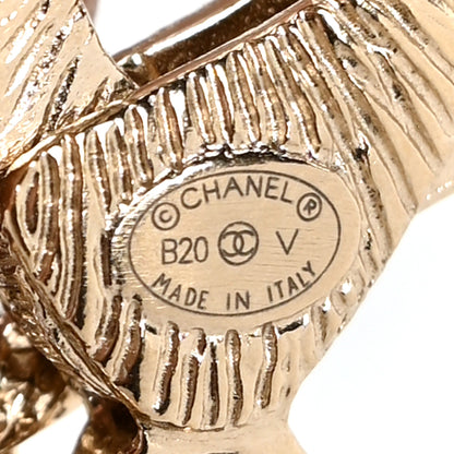 Chanel Metal Crystal 90's Icon Logo Chain Belt Gold 4 of 4