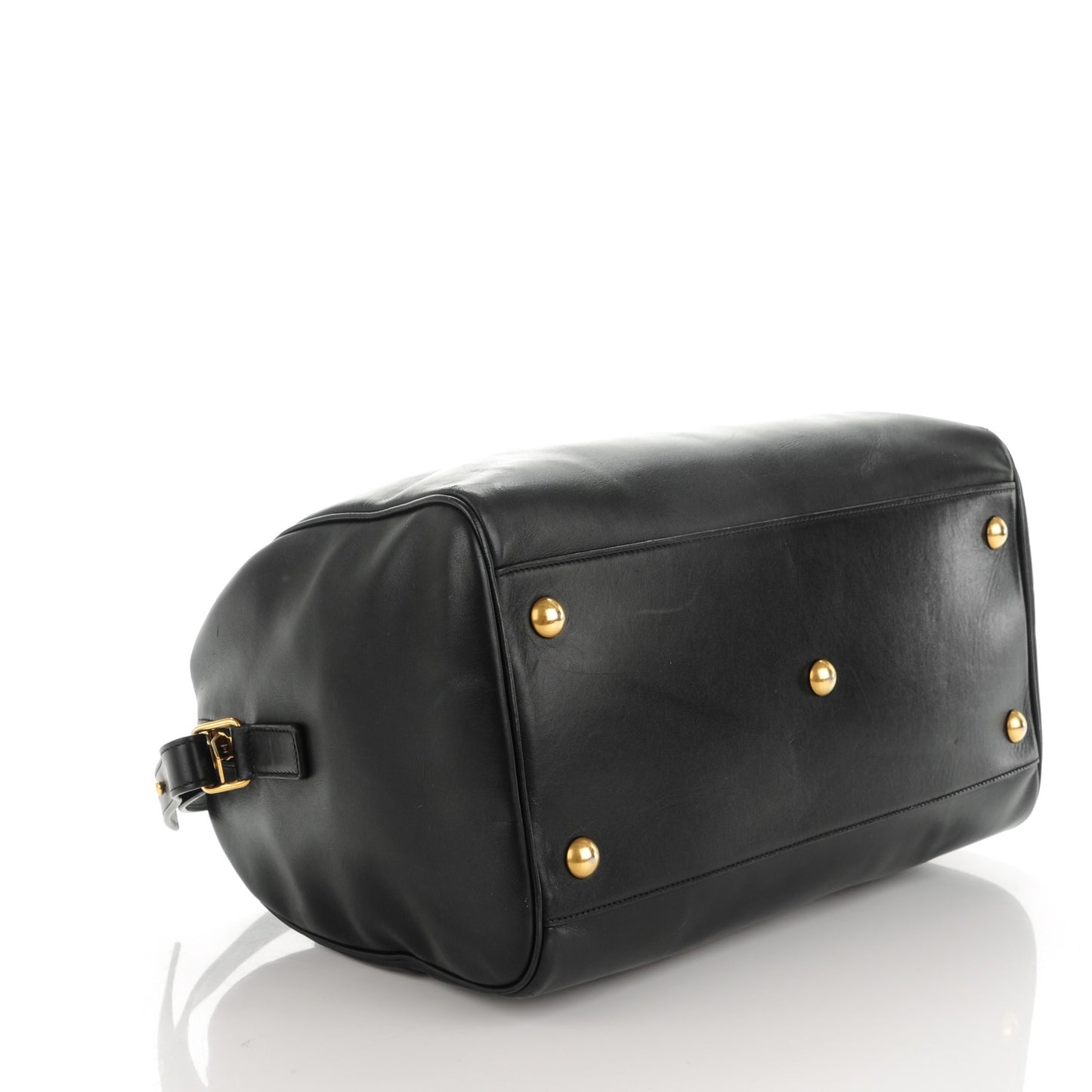 Smooth Calfskin Classic Duffle 6 Bag Black