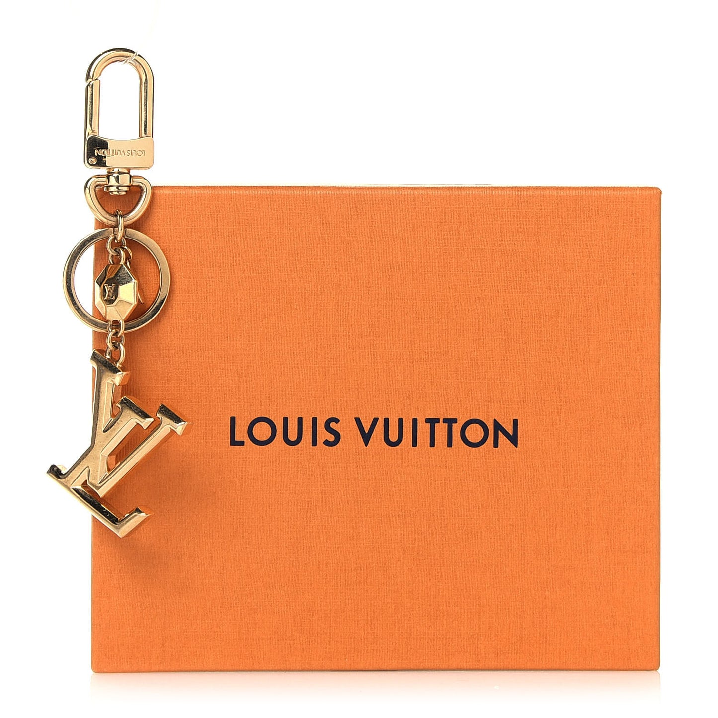LV Facettes Bag Charm Key Holder Gold