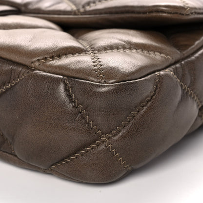 Chanel Calfskin Small Bubble Quilt Flap Brown 10 of 13