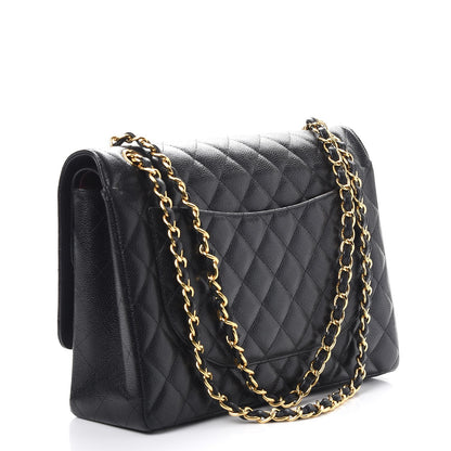 Chanel Caviar Quilted Maxi Double Flap Black 4 of 16