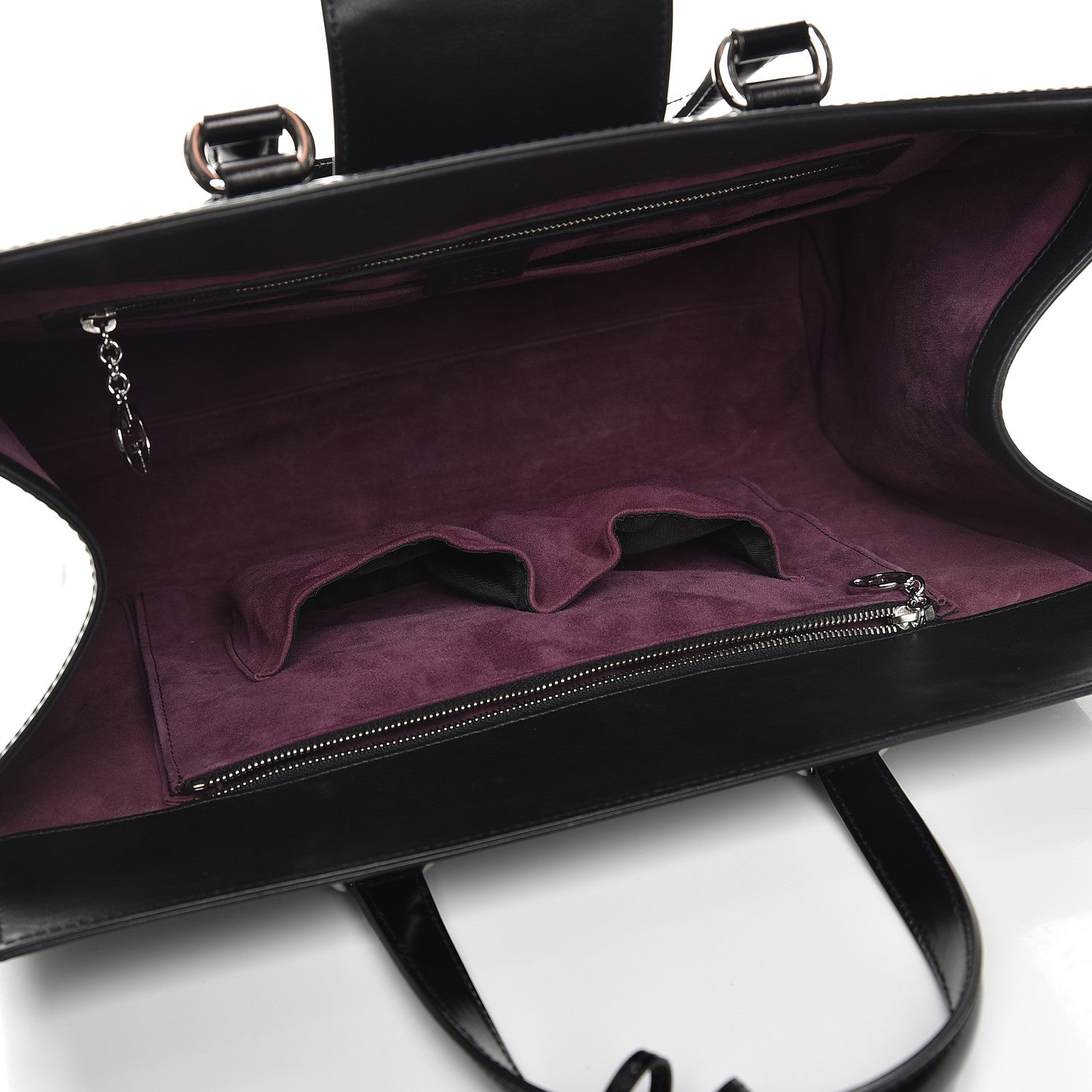 Gucci Regent Calfskin Large Lady Lock Flap Top Handle Bag Black 5 of 7
