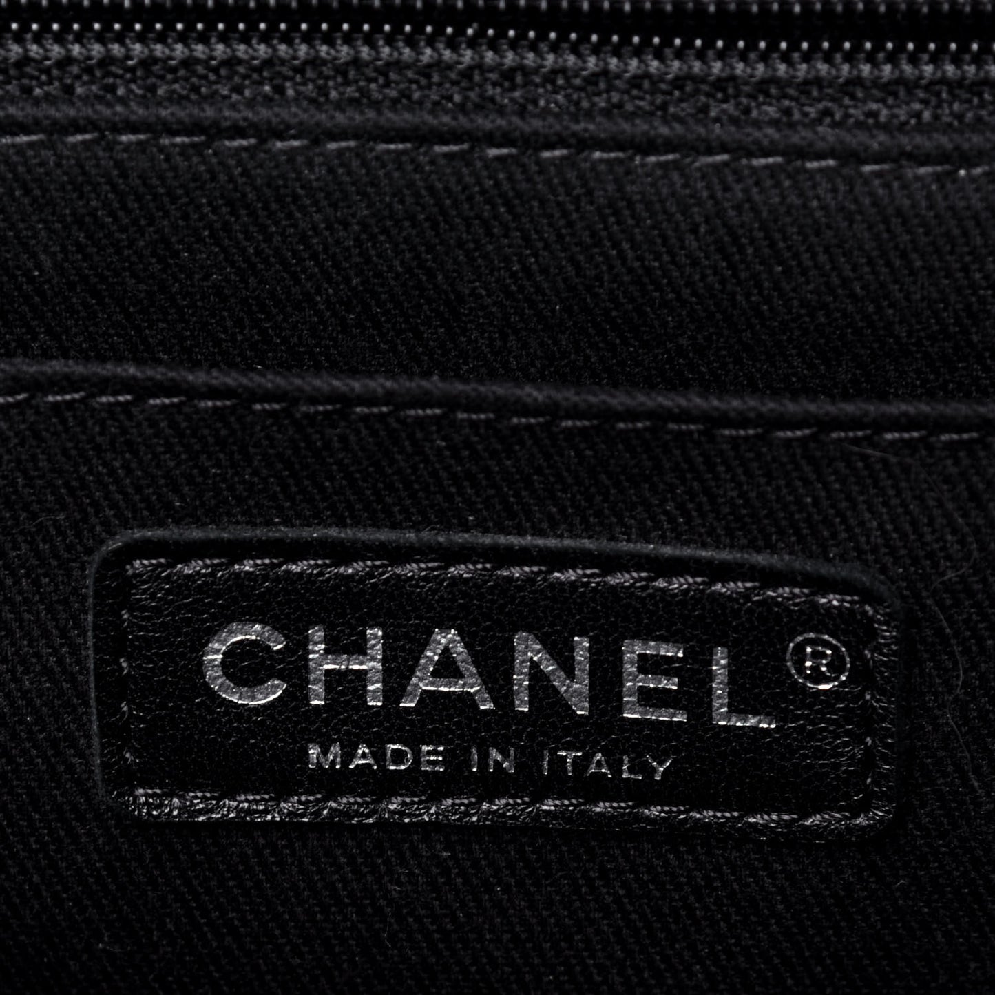 Washed Caviar Quilted Small Square Turn Around Ligne Flap Dark Grey