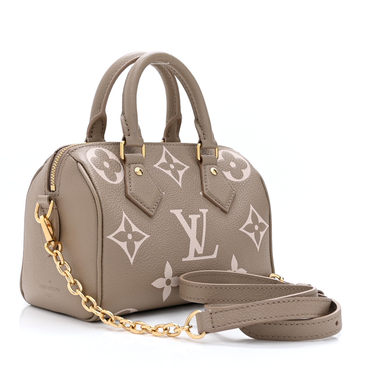 Louis Vuitton Empreinte Monogram Giant Speedy Bandouliere 20 Creme Beige 3 of 9