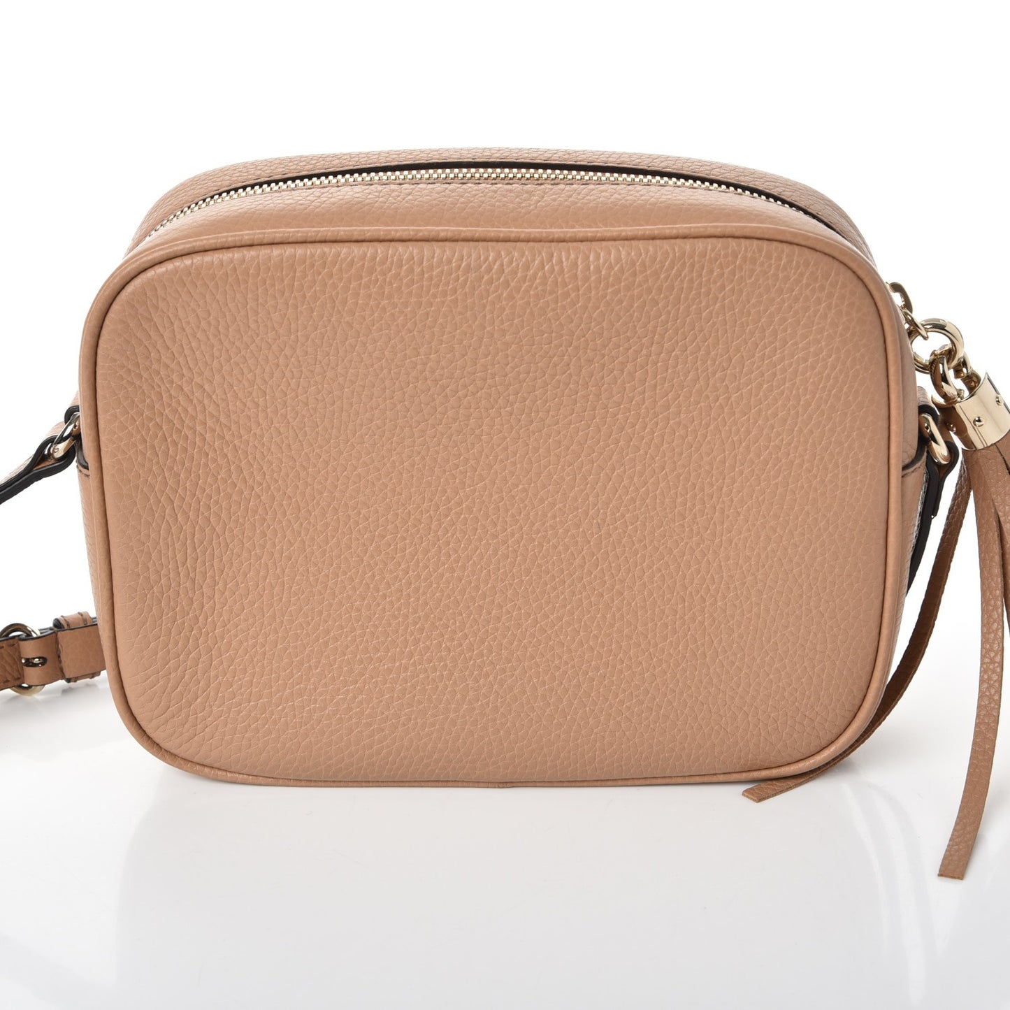 Pebbled Calfskin Small Soho Disco Bag Camelia