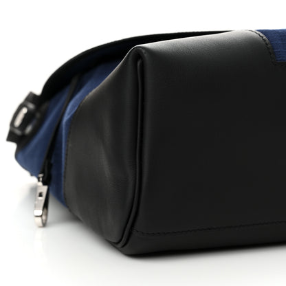 Hermes Bivoac Canvas Swift Allback Messenger Bag Bleu Saphir Black 9 of 10