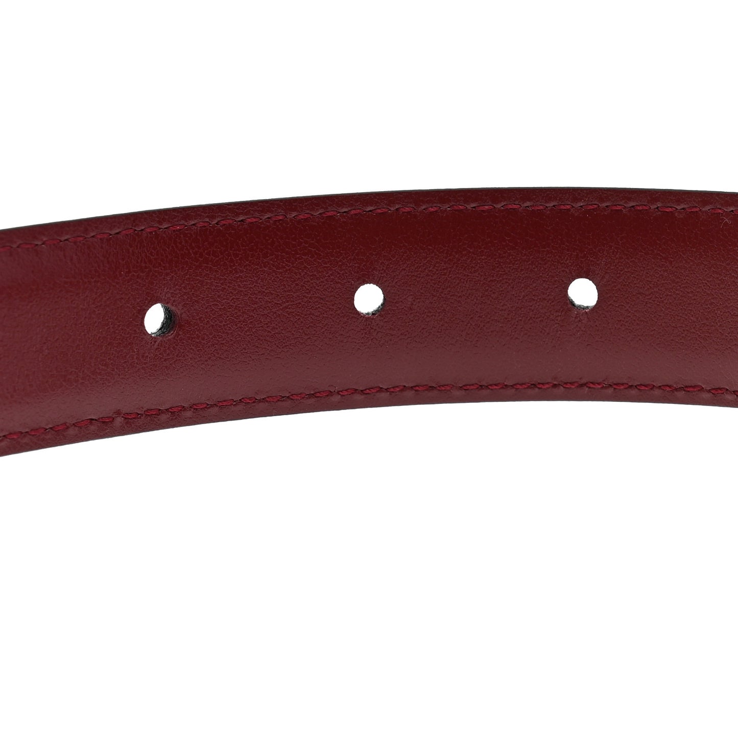 Crocodile Embossed Calfskin Belt 80 32 Dark Grey