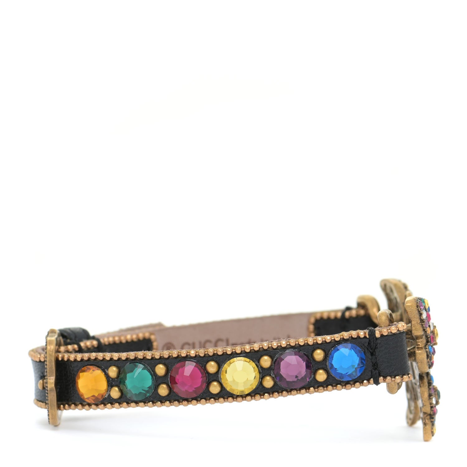 Gucci Calfskin Crystal Butterfly Bracelet Multicolor 4 of 6