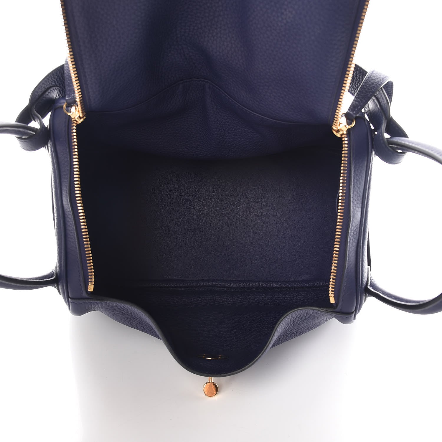Hermes Taurillon Clemence Lindy 30 Bleu Encre 5 of 14