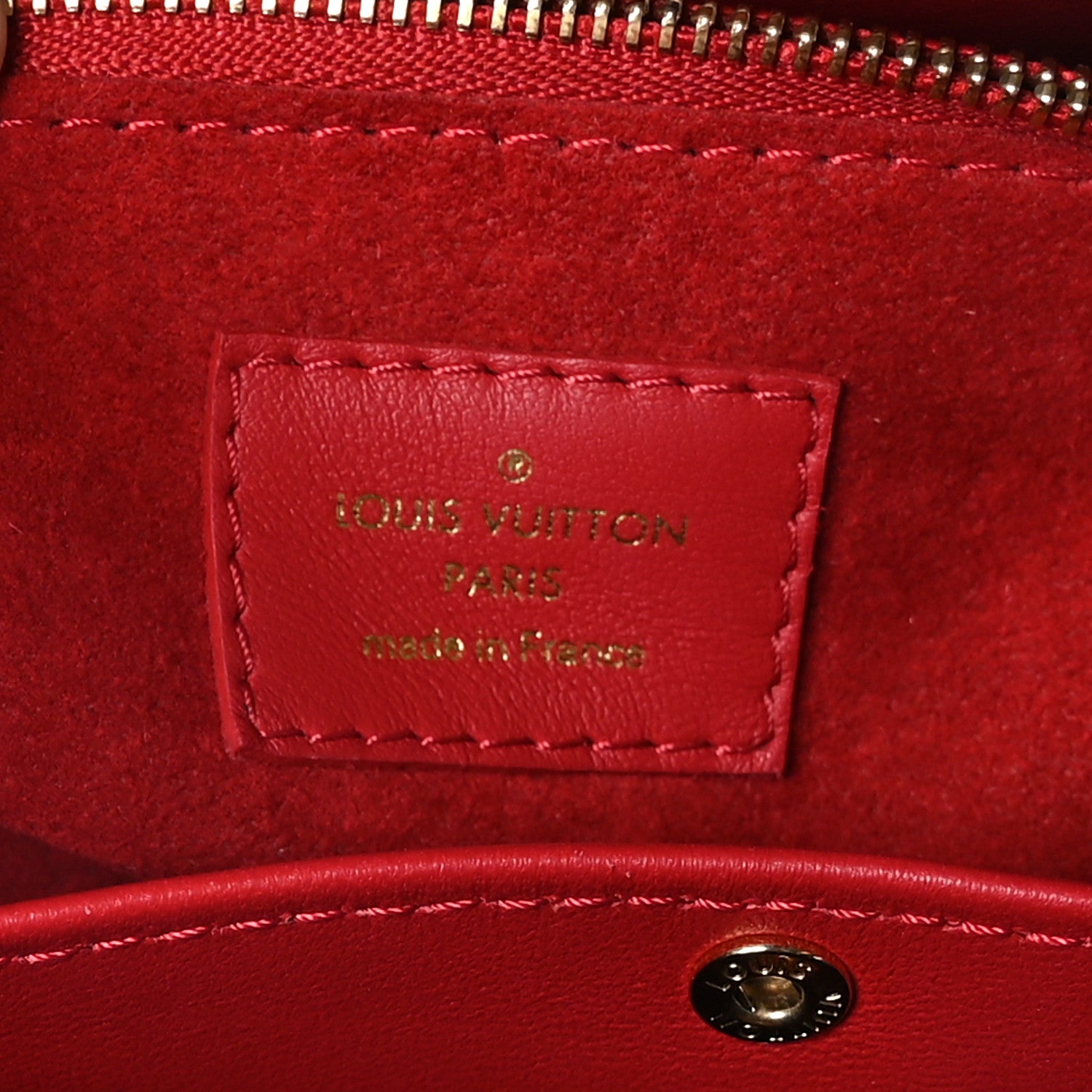 Louis Vuitton Grained Calfskin Monogram Double V Rubis 7 of 11