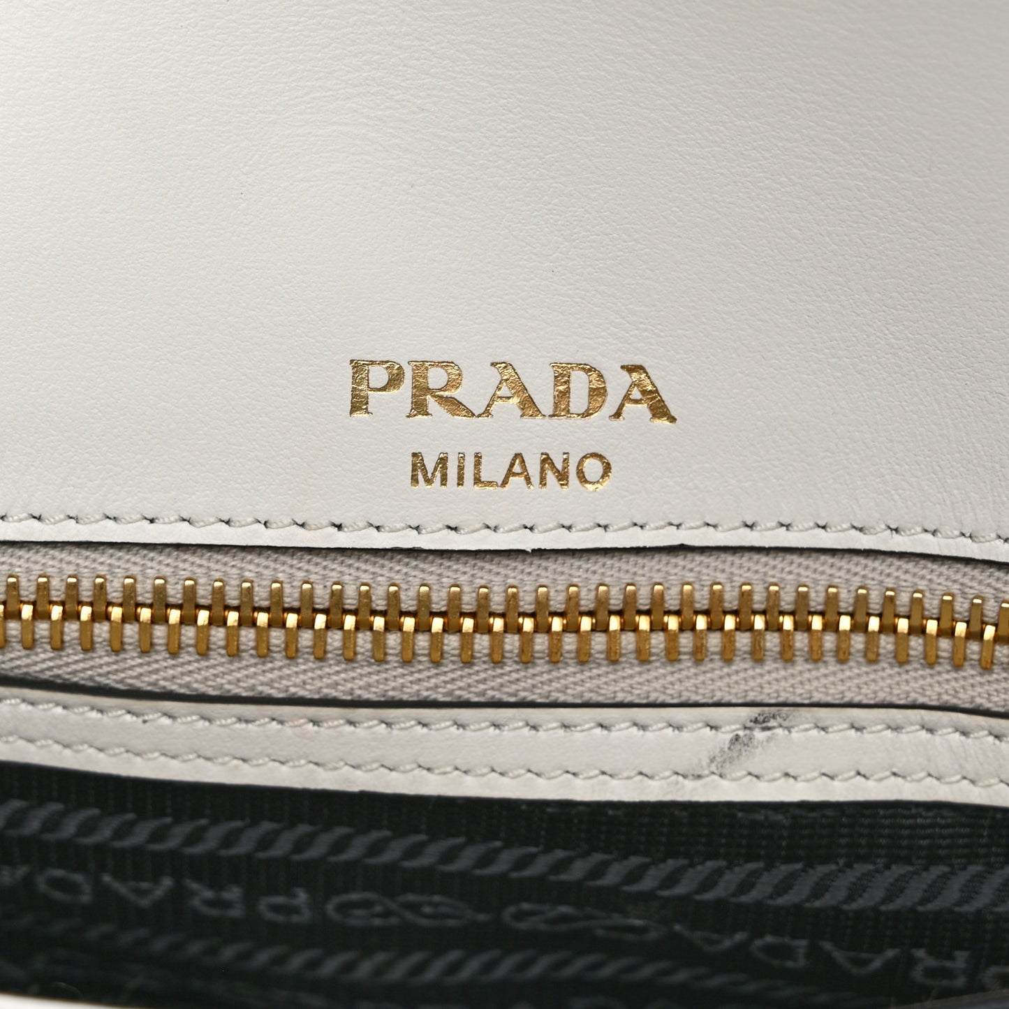 Saffiano Flap Shoulder Bag White