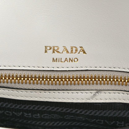 Prada Saffiano Flap Shoulder Bag White 6 of 12