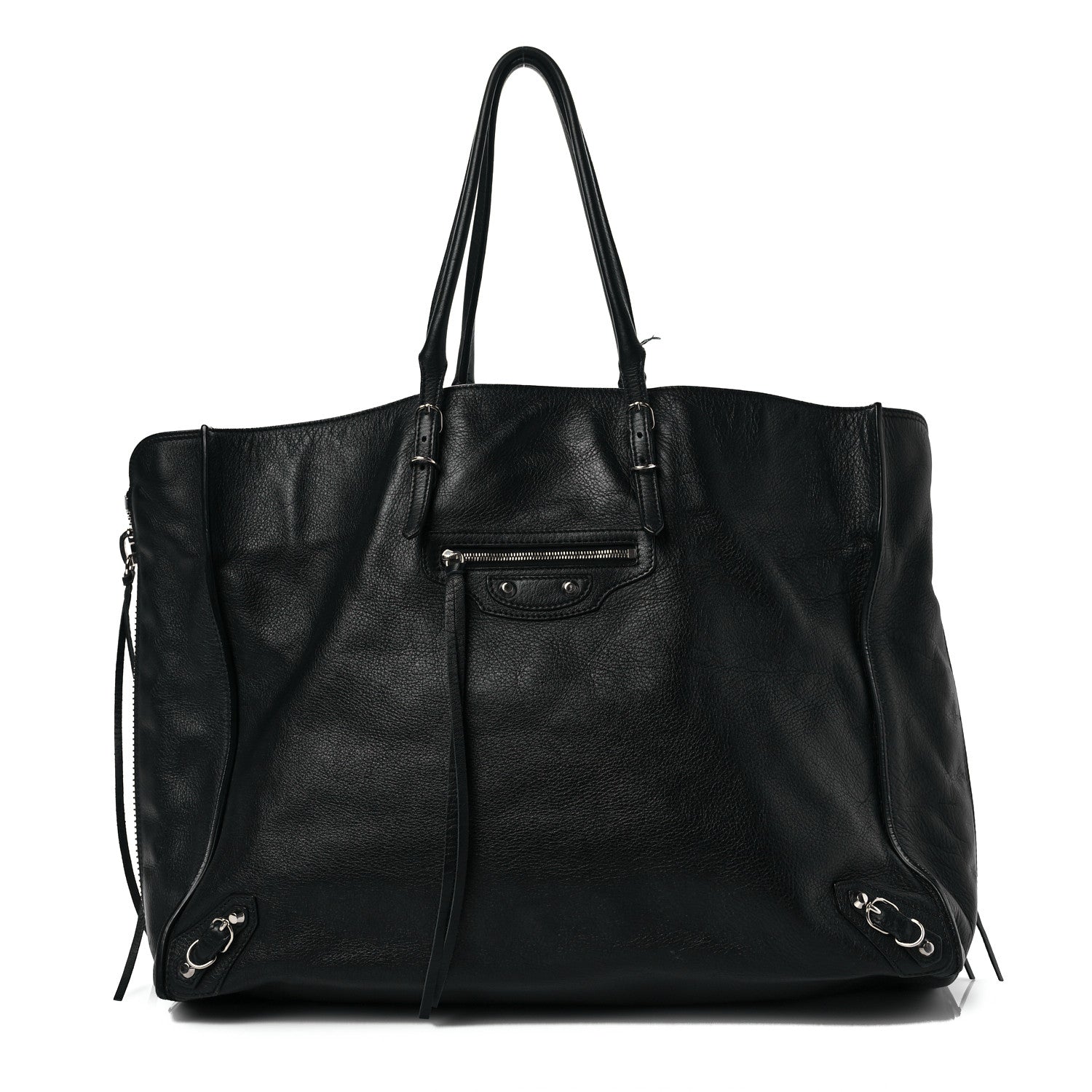 Balenciaga Supple Calfskin Papier A4 Zip Around Tote Black 1 of 9