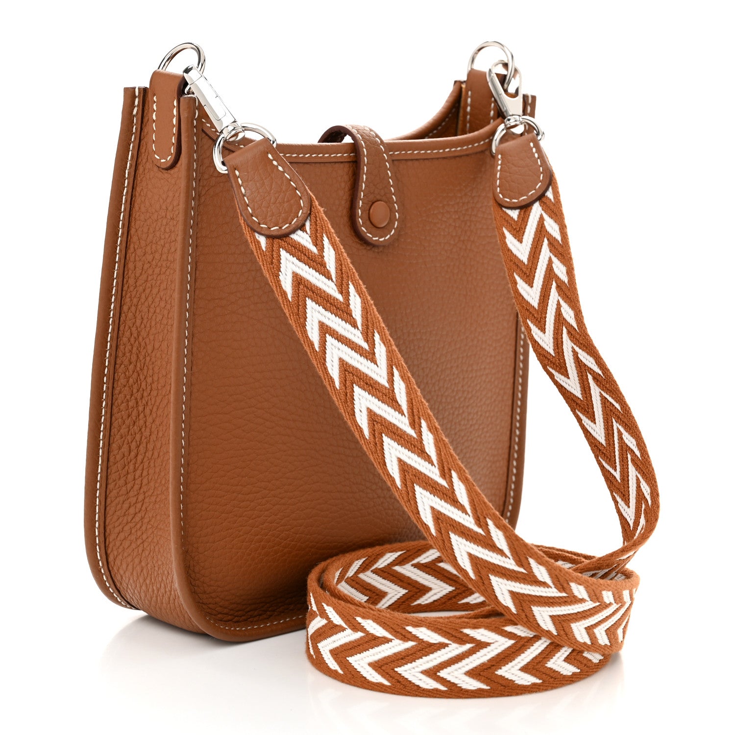 Hermes Taurillon Maurice Amazone Evelyne TPM Gold White 3 of 11