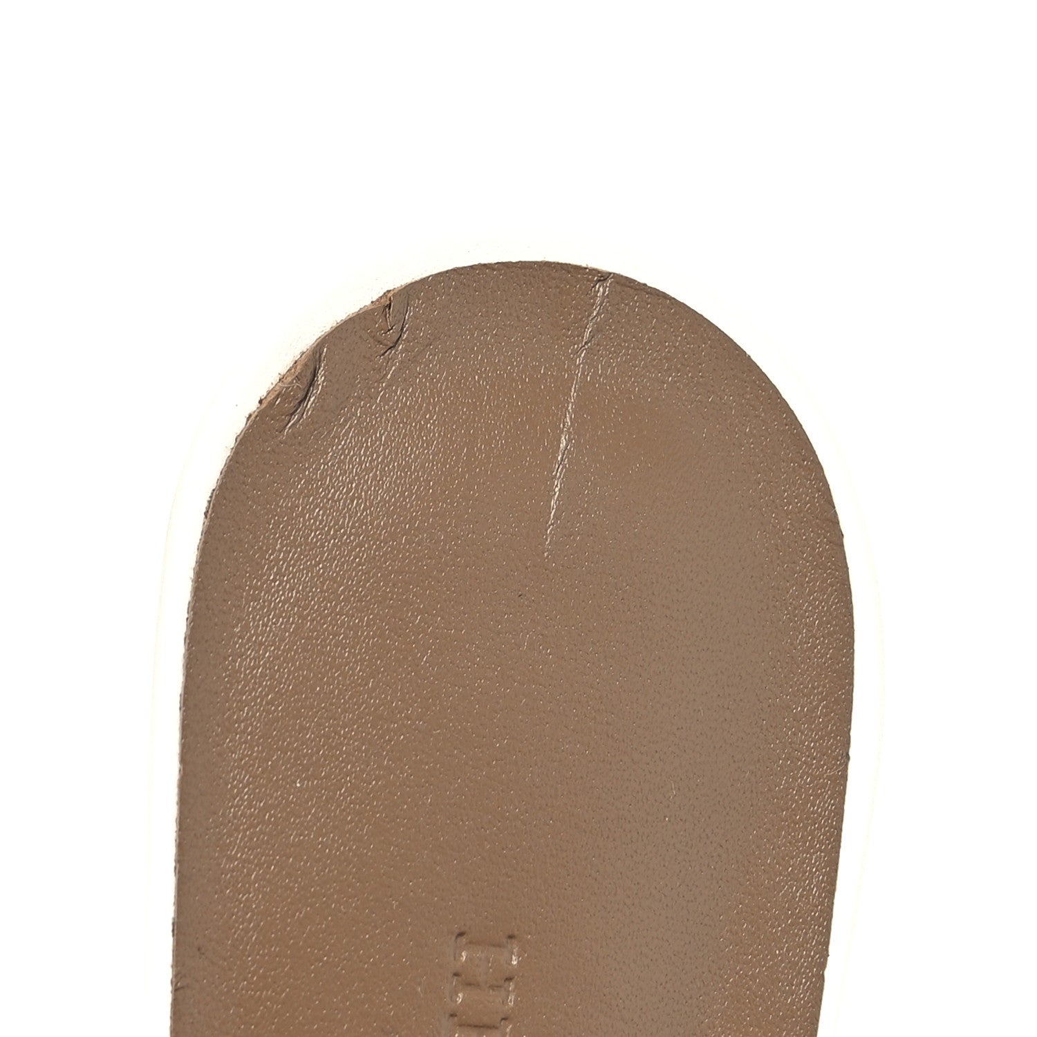 Hermes Goatskin Candy Sandals 37.5 White 9 of 9