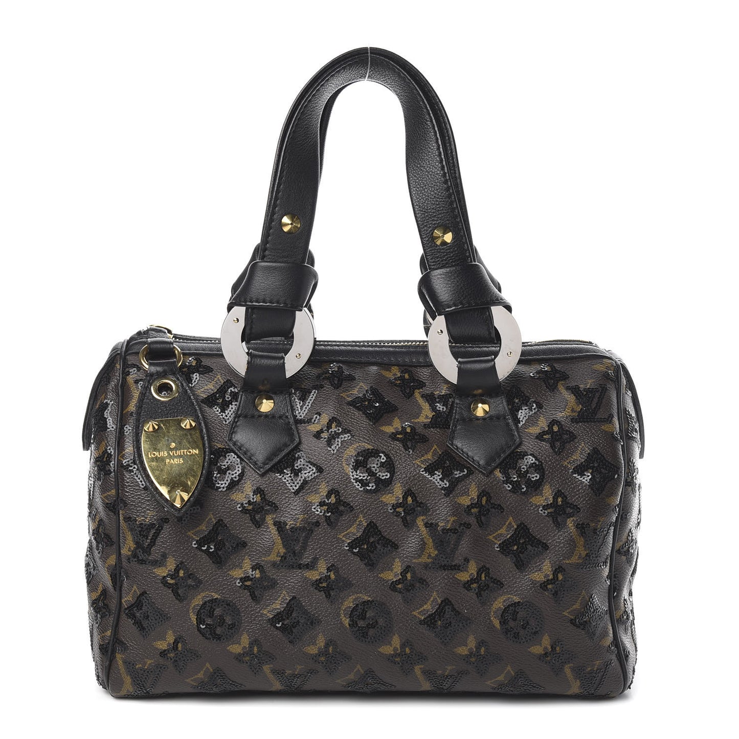 Monogram Sequins Eclipse Speedy 28 Black