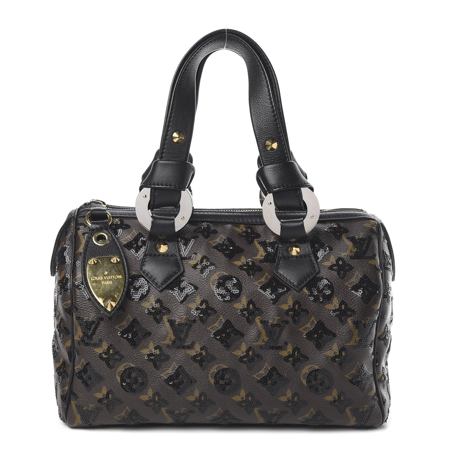 Louis Vuitton Monogram Sequins Eclipse Speedy 28 Black 1 of 11