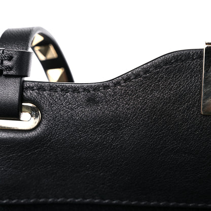 Valentino Garavani Vitello Medium Rockstud Tote Black 13 of 14