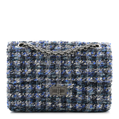 Chanel Tweed Quilted 2.55 Reissue Mini Flap Blue 1 of 10
