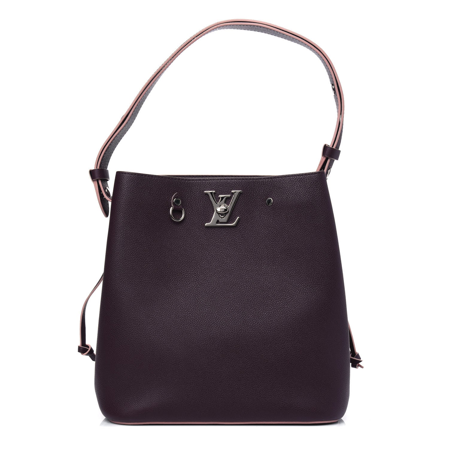 Louis Vuitton Calfskin Lockme Bucket Prune 1 of 4