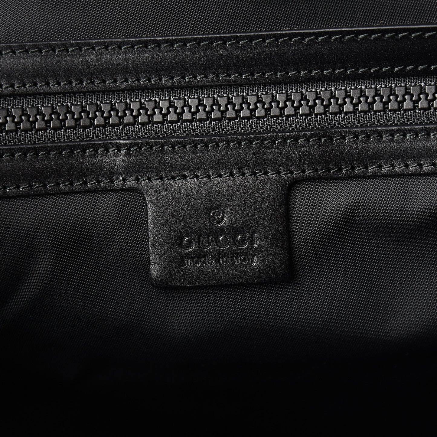 Techno Canvas Web Double Buckle Backpack Black