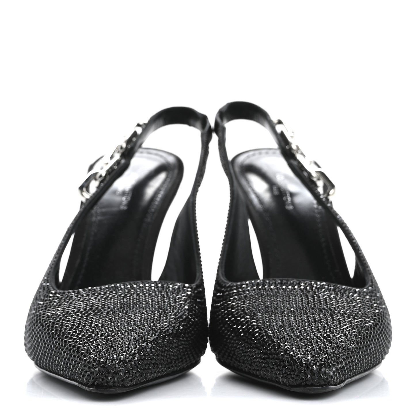 Crystal Sparkle Slingback Pumps 40 Black