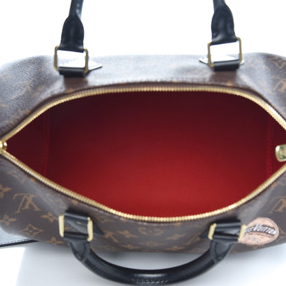 Louis Vuitton Monogram My World Tour Speedy Bandouliere 30 Black 5 of 9
