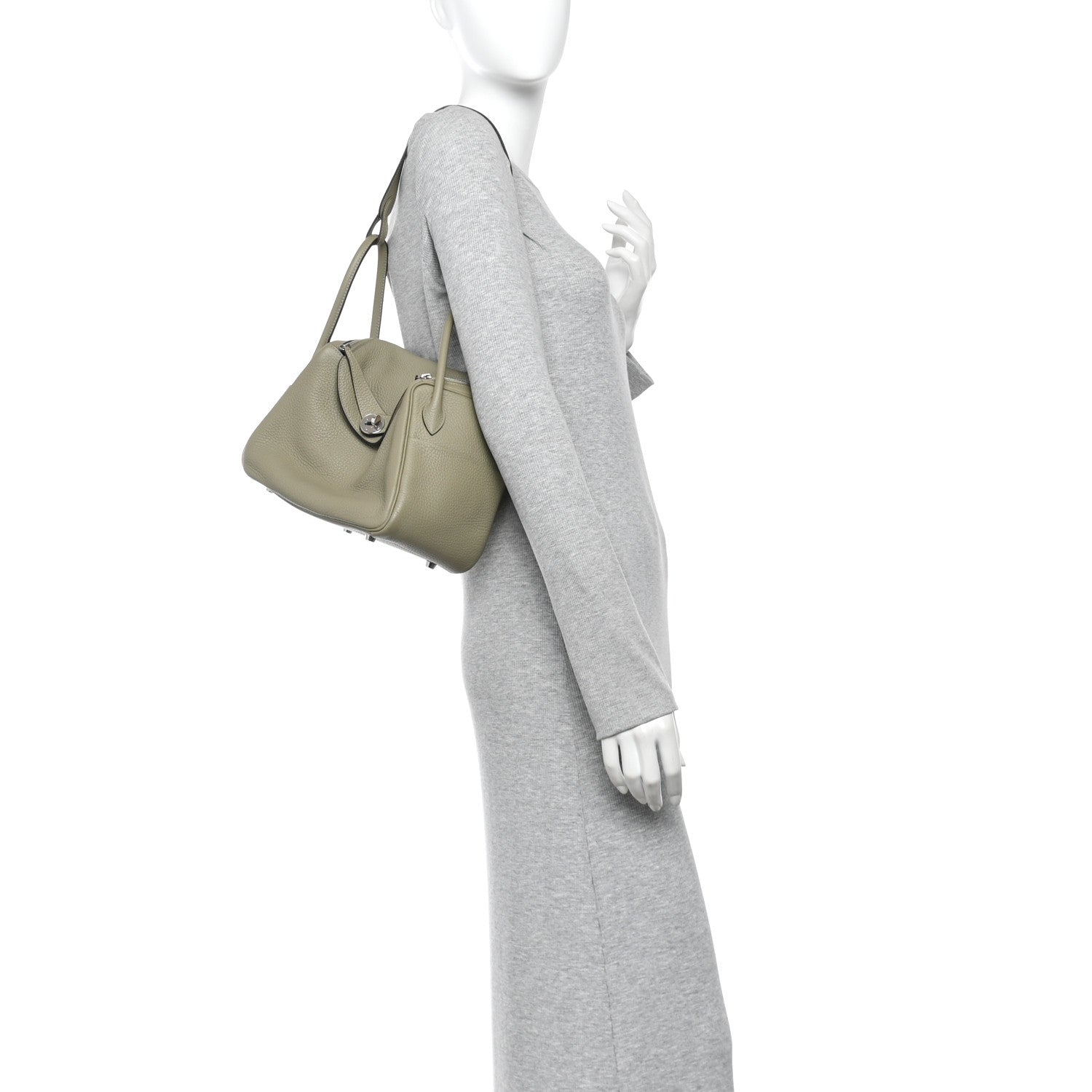 Hermes Taurillon Clemence Lindy 26 Sauge 2 of 13