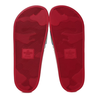 Valentino Garavani Rubber Mens VLTN Pool Slide Sandals 40 Blossom 5 of 9