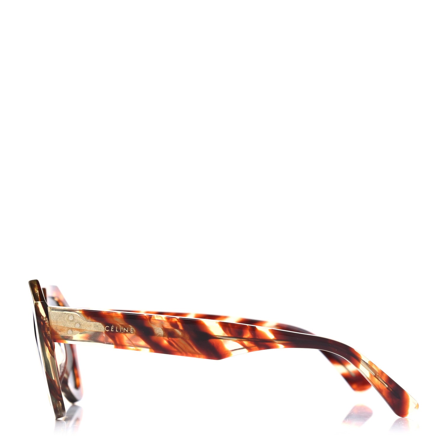 Celine Acetate Cat Eye Sunglasses CL 40046U Havana 3 of 4