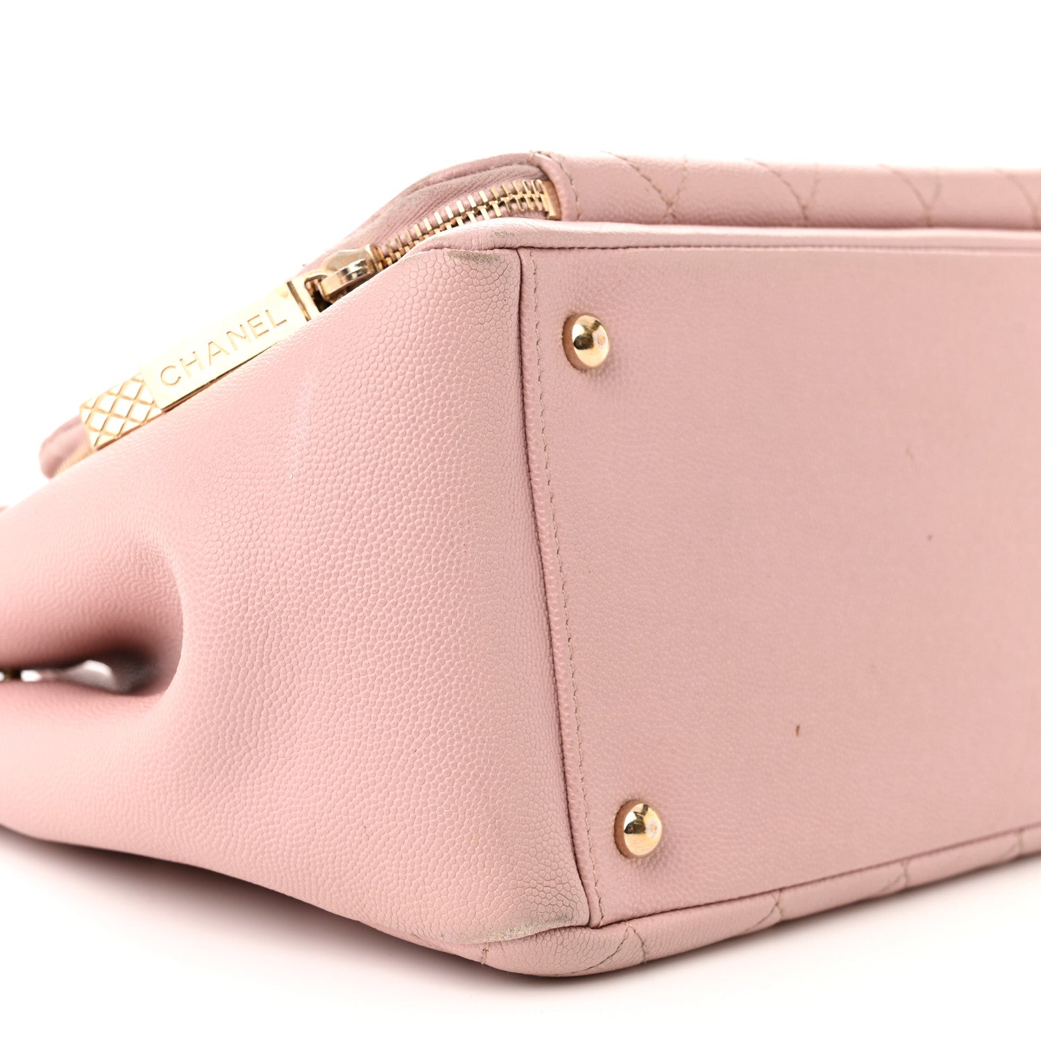 Chanel Caviar Quilted Small Business Affinity Shopping Bag Light Pink 9 of 25