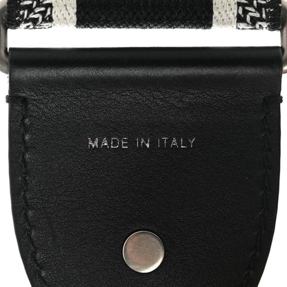 Christian Dior Canvas Embroidered Shoulder Strap Black 4 of 5